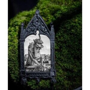 Horned Gargoyle Magnet Notre Dame Cathedral Stone Sculpture Artwork Paris France